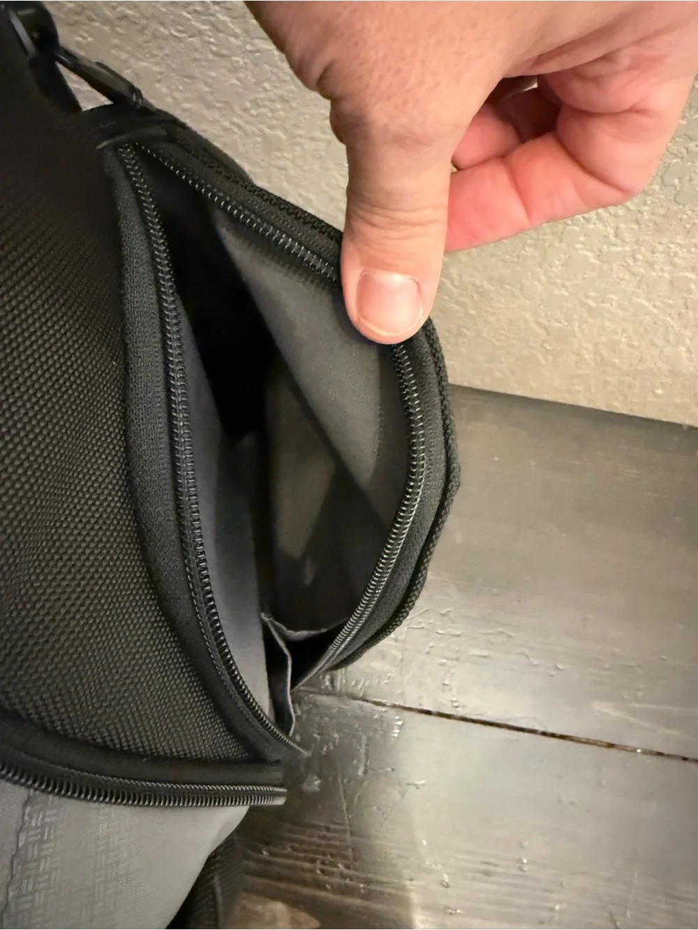 Tumi Black Backpack with JDC Patch